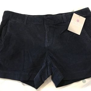 Athleta Navy Corduroy Shorts